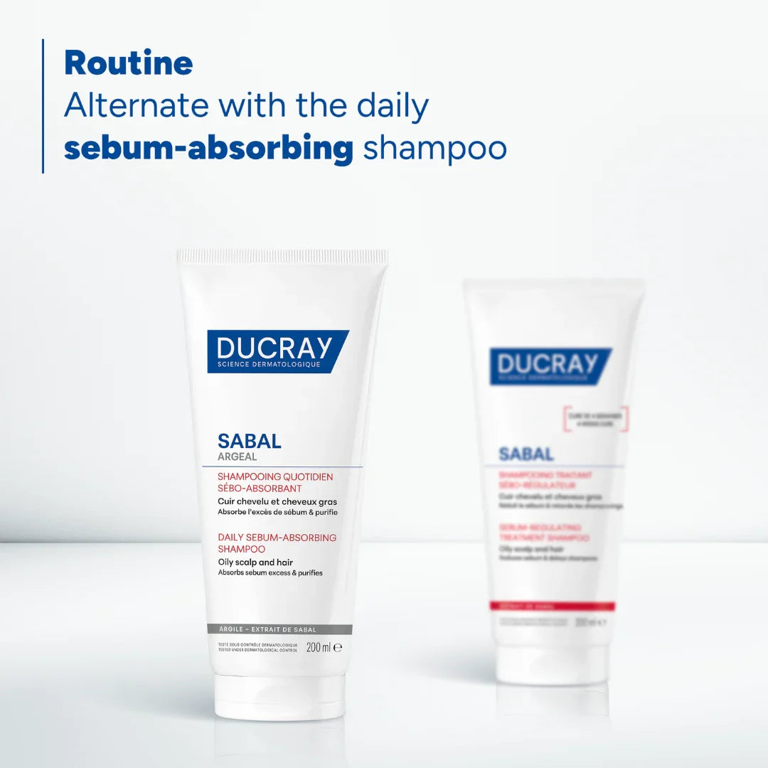 DUCRAY Sabal Sebum-Regulating Treatment Shampoo For Oily Hair 200ML