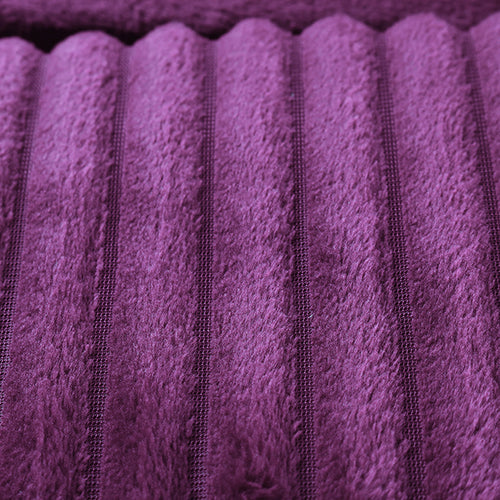 6-Pieces, Purple Duvet Plush Quilt Cover and Pillowcase Set, King Size - Medaid International