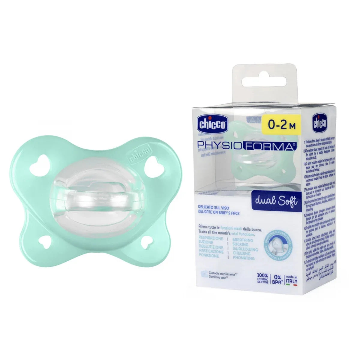 Chicco Dual Soft Physioforma Soother 0-2M