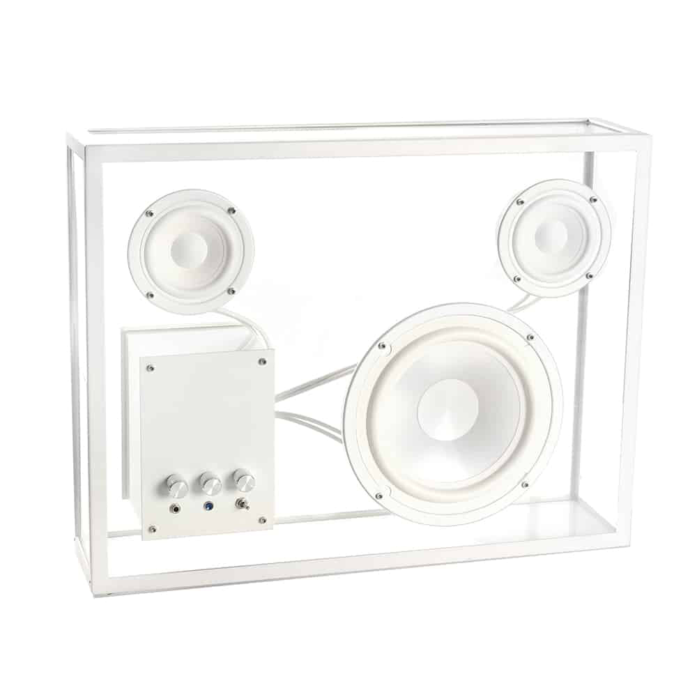 34 CM Large Tempered Glass Speaker with AUX Portable Speaker - Medaid International