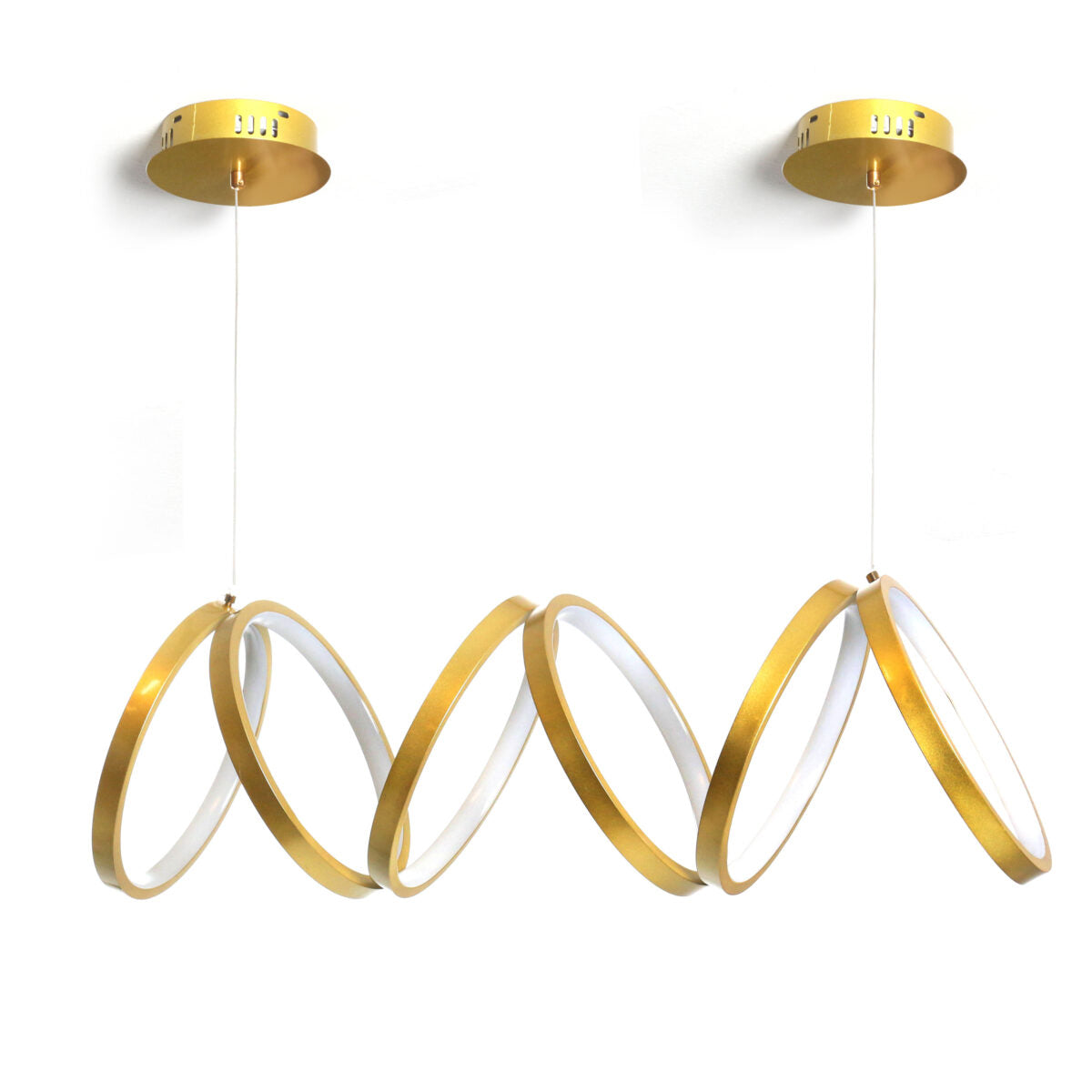 74 CM, Modern Hanging LED Circles Pendant Lights for Dining Room, Kitchen, Bedroom, Living Room - Medaid International