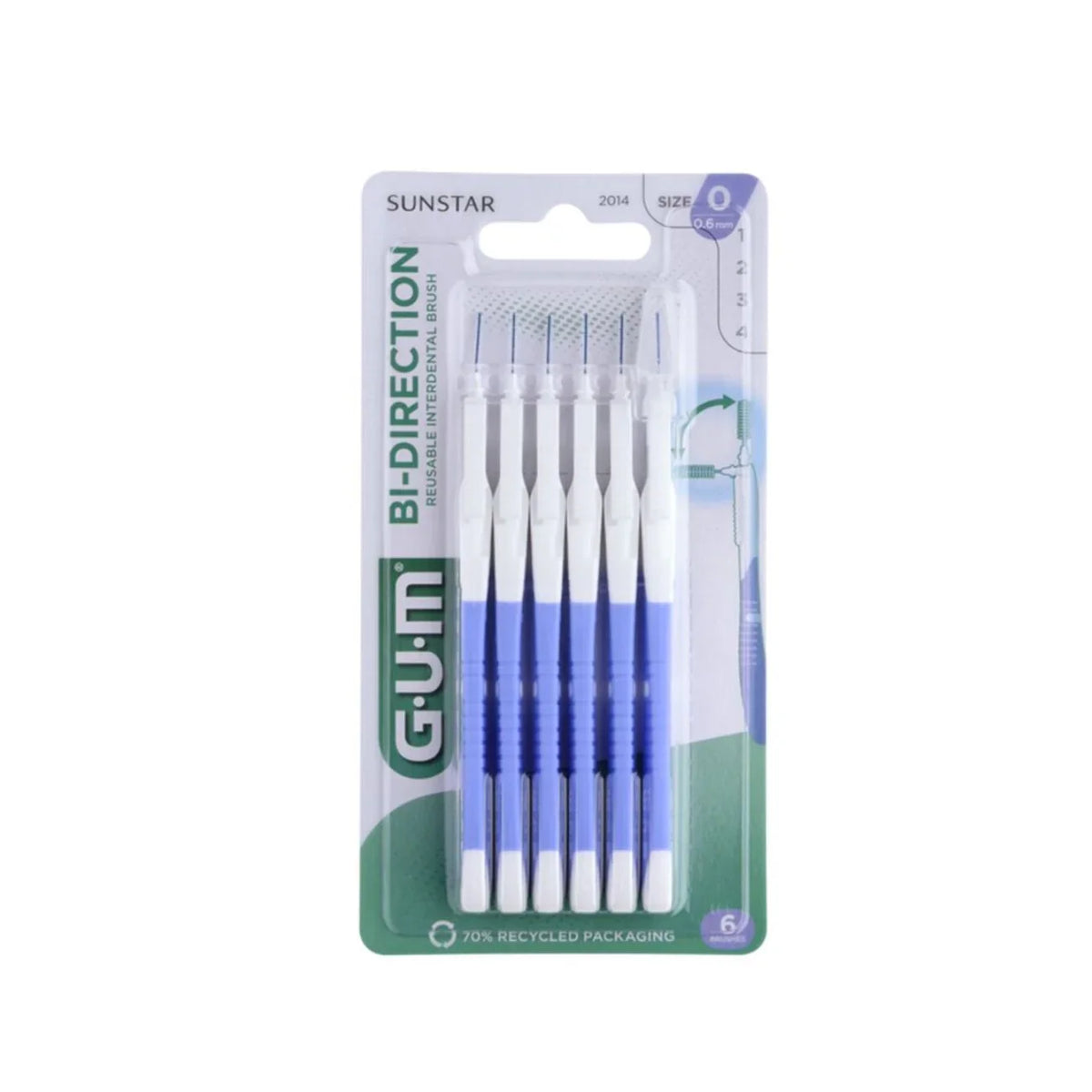 GUM Proxa Brush Bi-Direction 2014 2in1 0.6MM