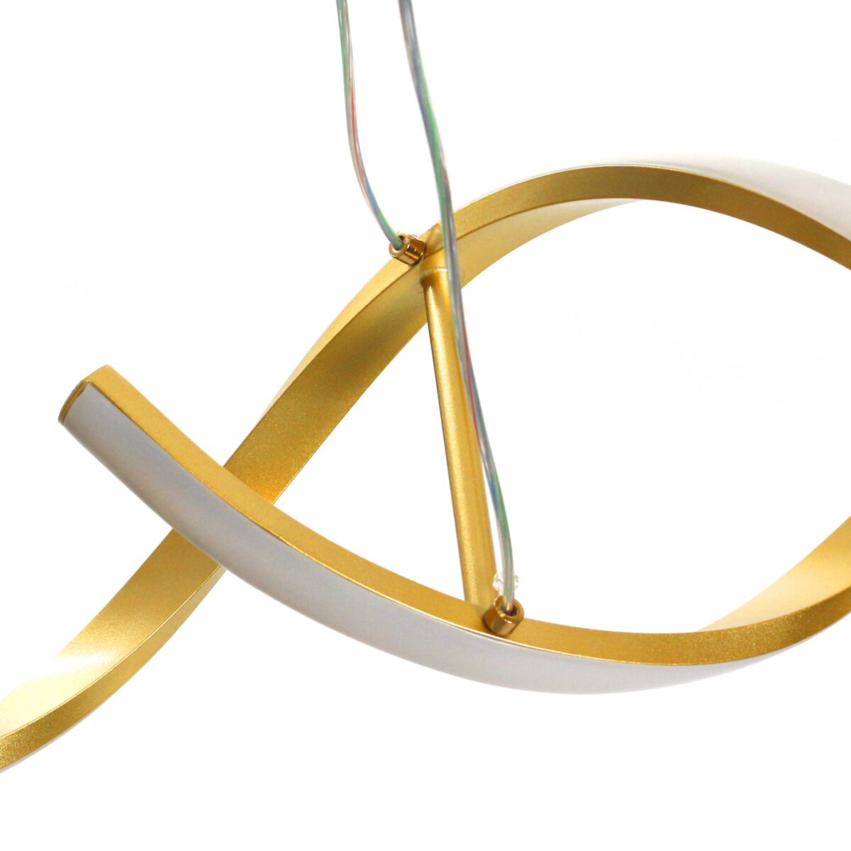 120 CM, Modern Hanging LED Helix Pendant Lights for Dining Room, Kitchen, Bedroom, Living Room - Medaid International