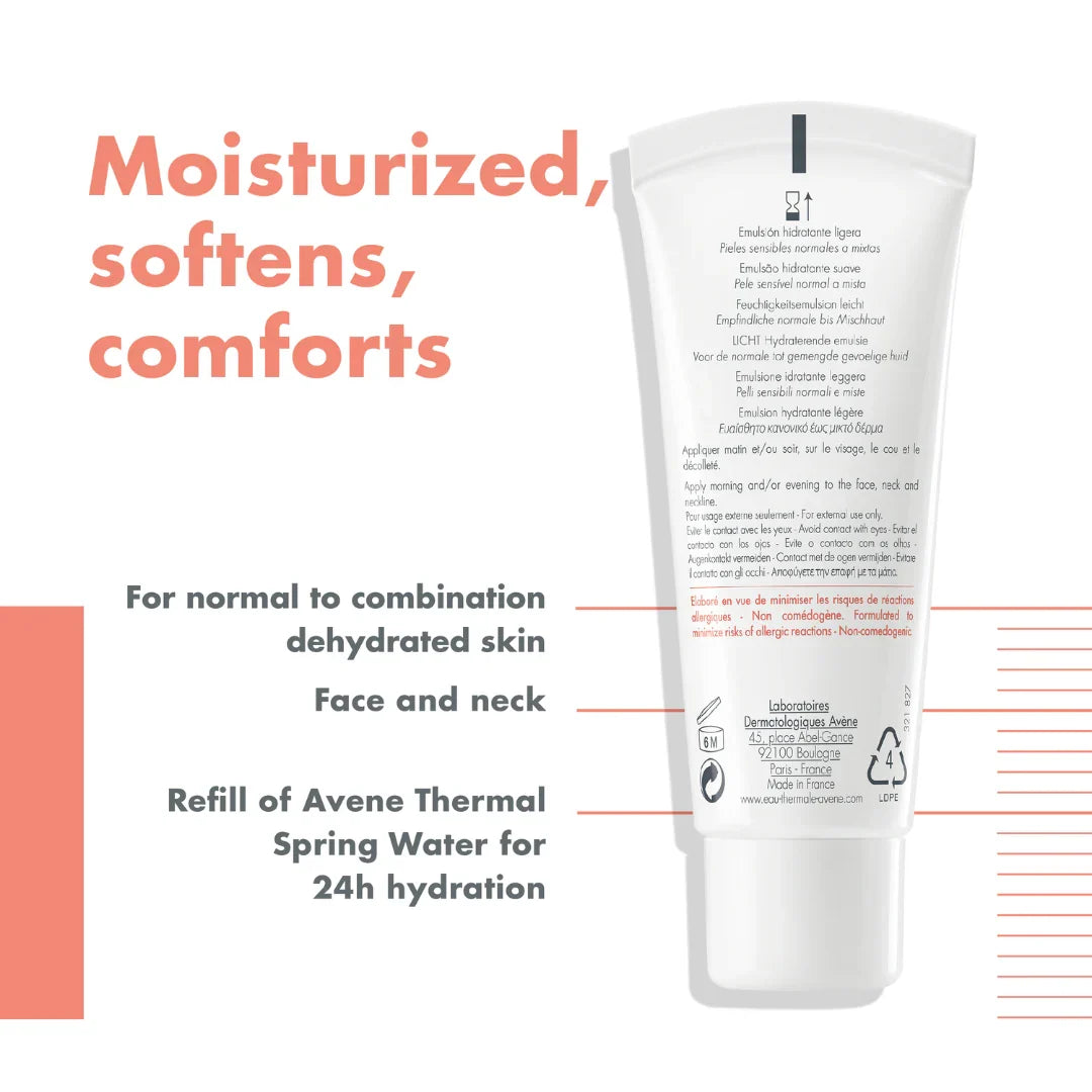 Avène Hydrating Emulsion Hydrance Light And Avène Cleansing Foam Buy 1 Get 1 Pouch Bundle