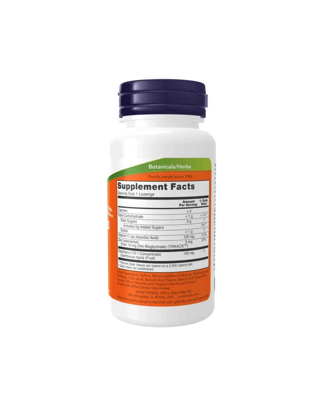 Now Sambucus Zinc-C 60 Lozenges