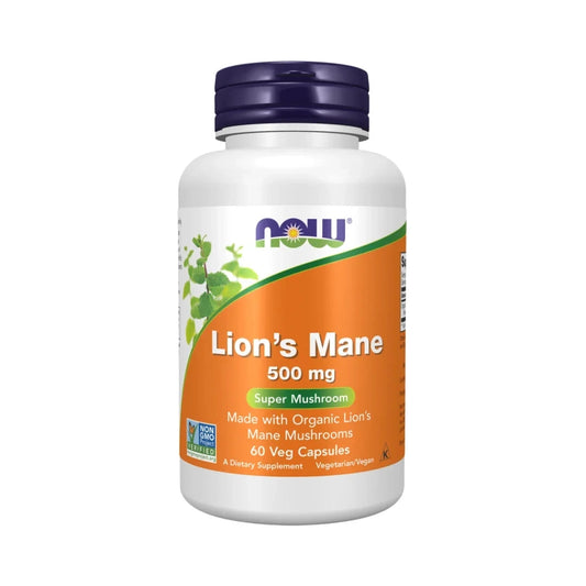 Now Lion'S Mane 500 Mg 60 Capsules