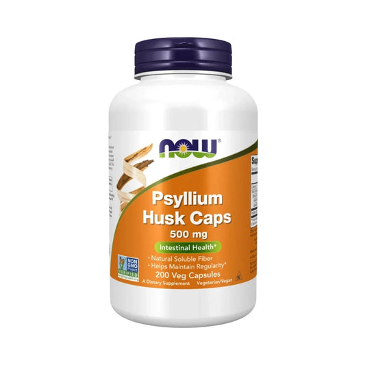 Now Psyllium Husk 500 Mg 200 Capsules