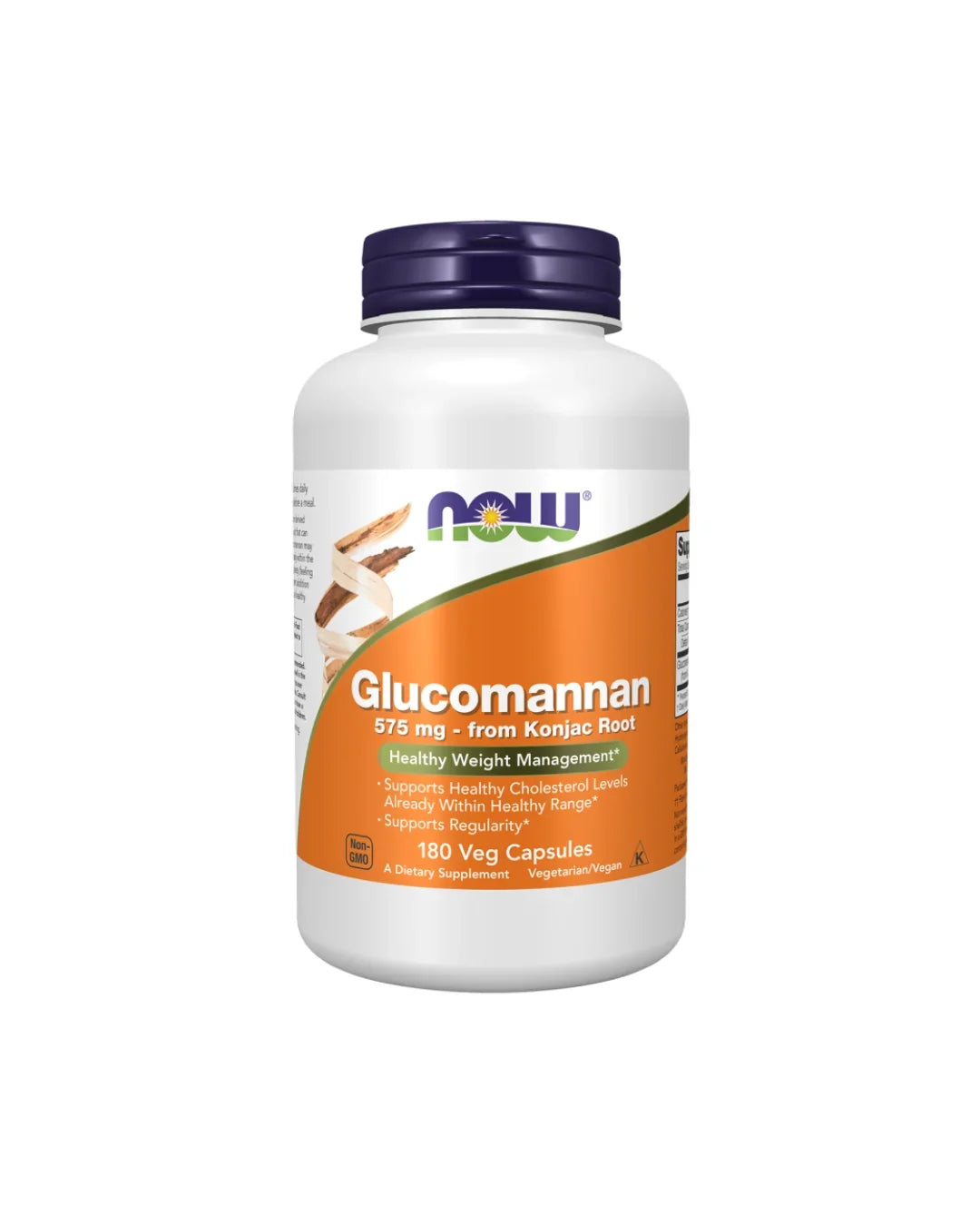 Now Glucomannan 575 Mg Konjac Root 180 Capsules