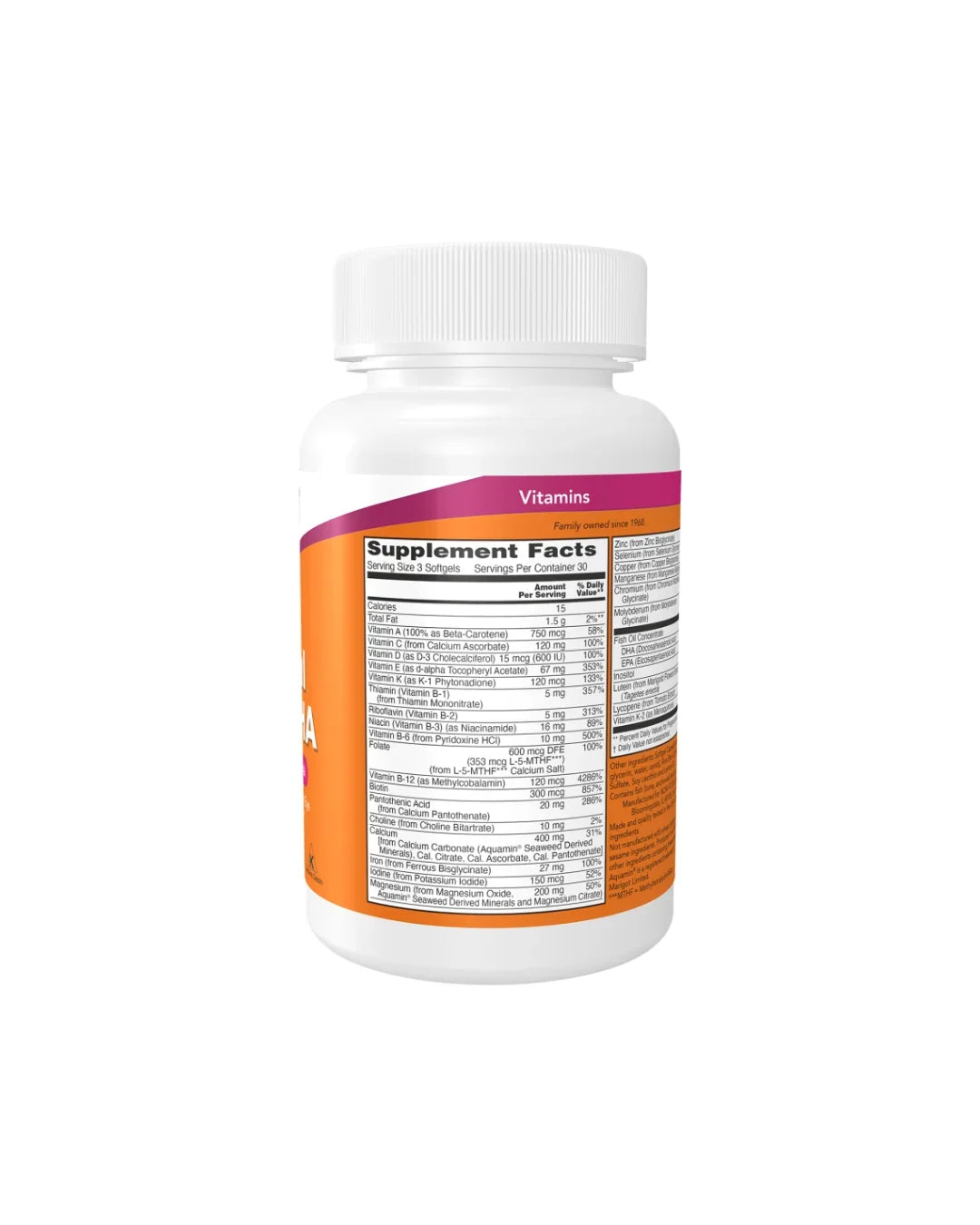 Now Prenatal Gels + Dha 90 Softgels