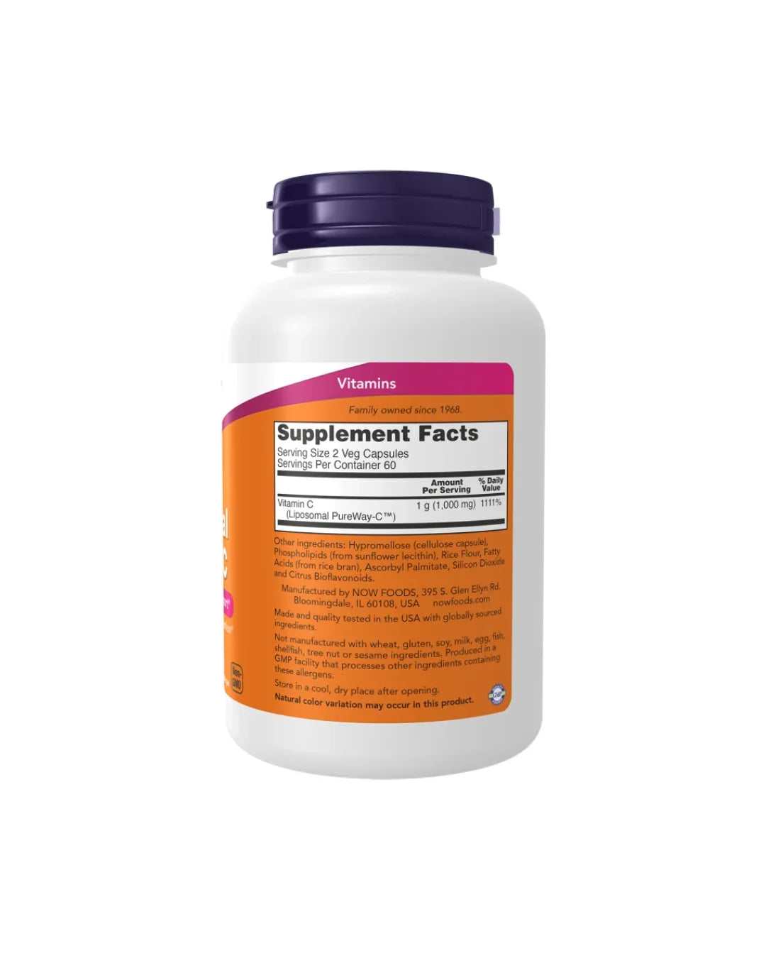 Now Liposomal Vitamin C 120 Capsules