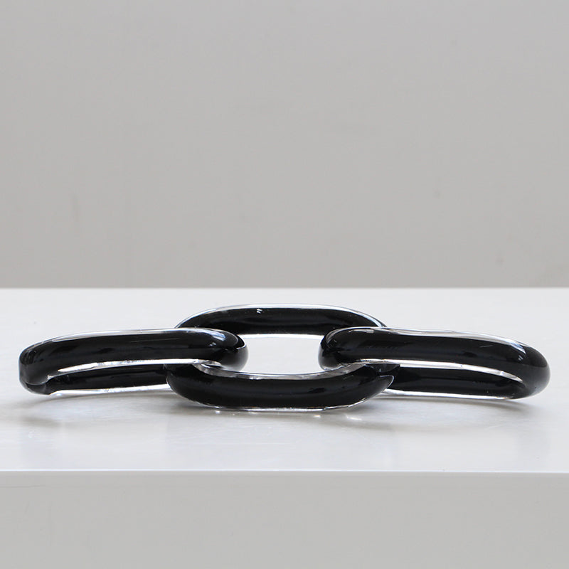 BLACK GLASS CHAIN