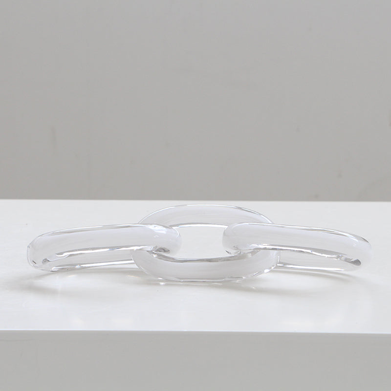 WHITE GLASS CHAIN