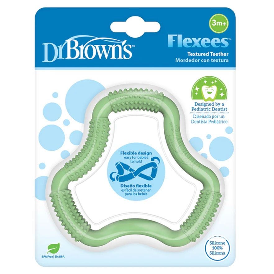DrBrown's - A Shaped Teether 3m+ - Green