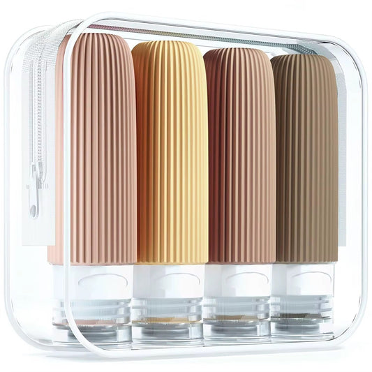 Silicone travel bottle set