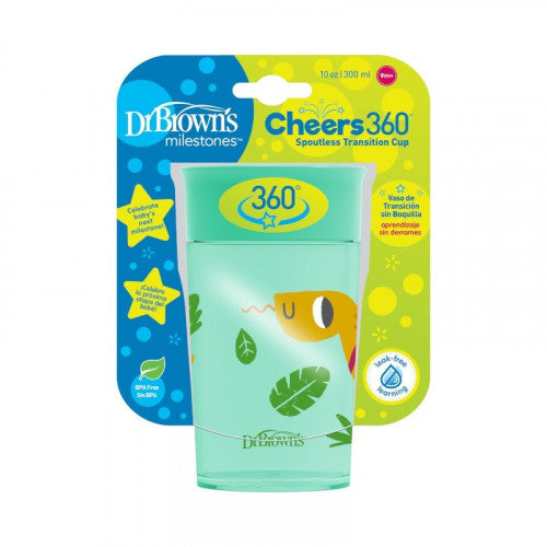 DrBrown's - Smooth Wall Cheers Cup 300ML - (9m+) - Green