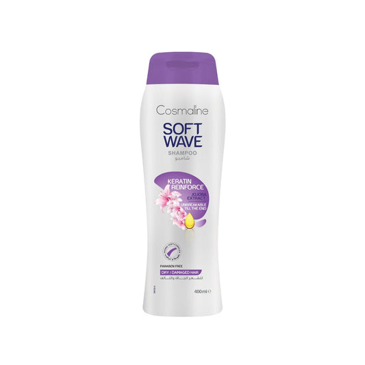 Cosmaline Soft Wave Keratin Reinforce Shampoo For Dry/Damaged Hair 400Ml