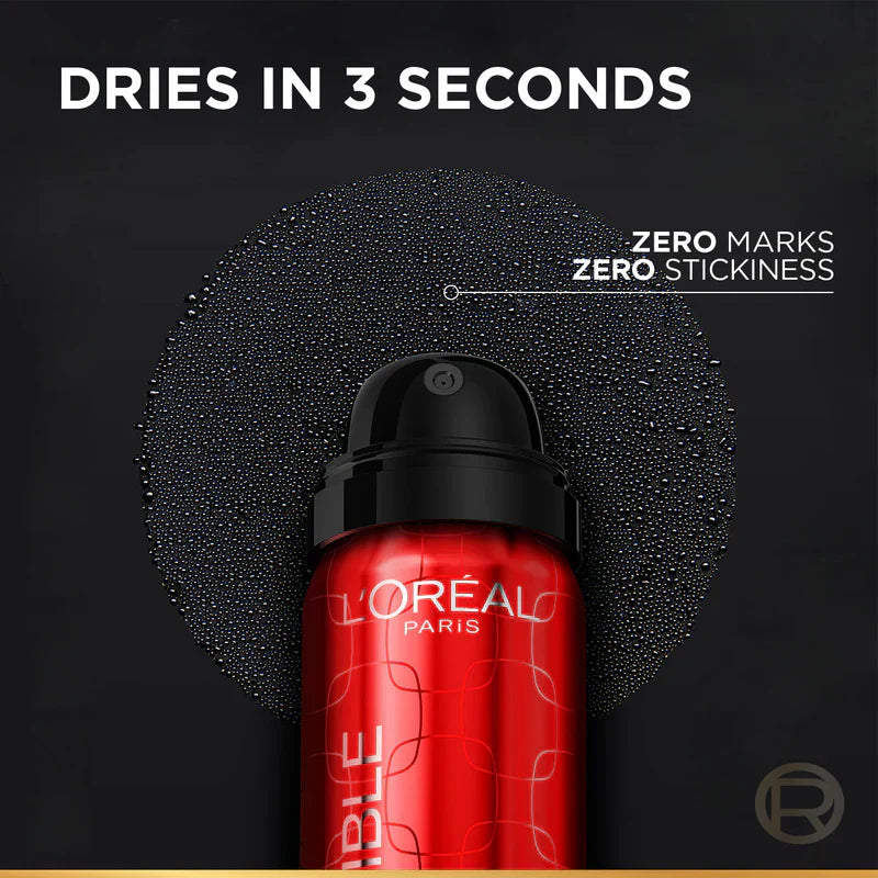 L’Oreal Paris Infaillible 3-second Setting Mist Spray, Locks Makeup For 36h Of Long Wear, With No Transfer, No Marks, No Stickiness