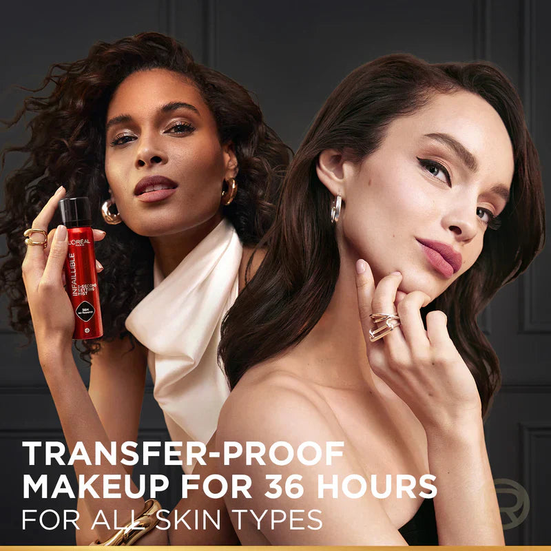 L’Oreal Paris Infaillible 3-second Setting Mist Spray, Locks Makeup For 36h Of Long Wear, With No Transfer, No Marks, No Stickiness