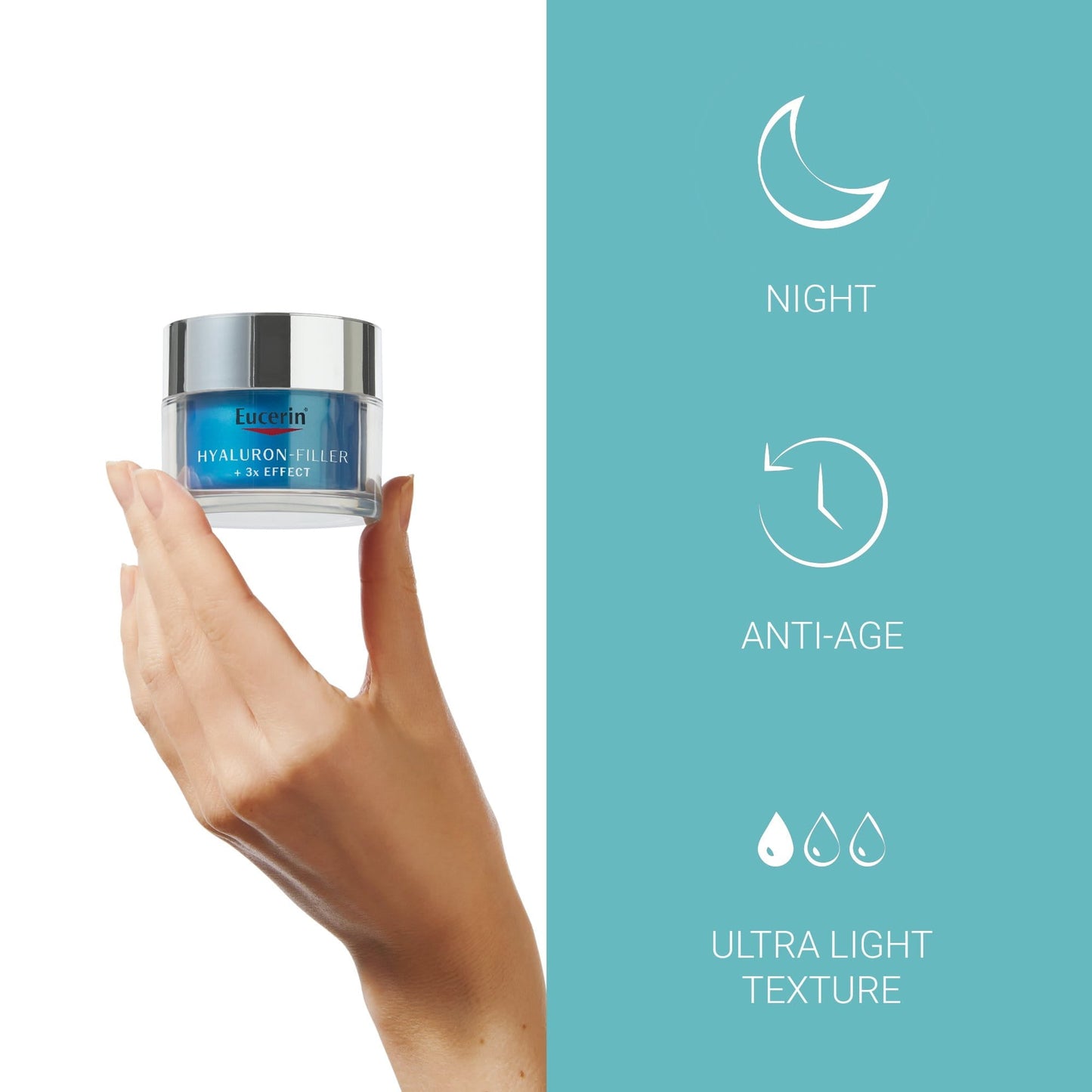 Eucerin Hyaluron-Filler + 3x Effect Moisture Booster Night 50ml