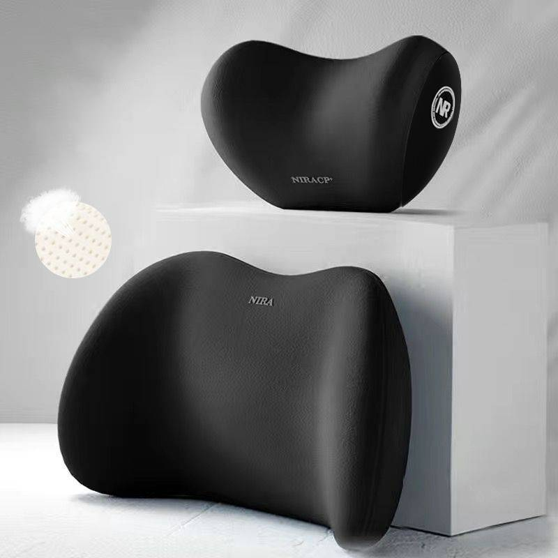 NIRA Car Headrest Car Pillow Set Neck Pillow Driver Main Lumbar Pillow Lumbar Pillow Car Seat Neck Pillow