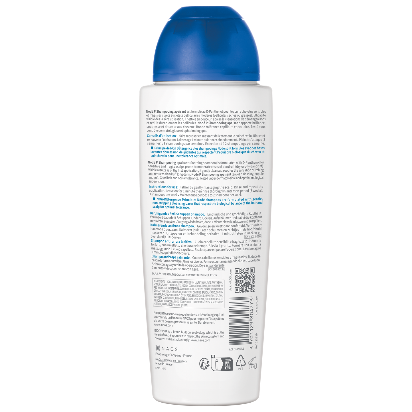 BIODERMA NODÉ P anti-dandruff shampoo 400ML