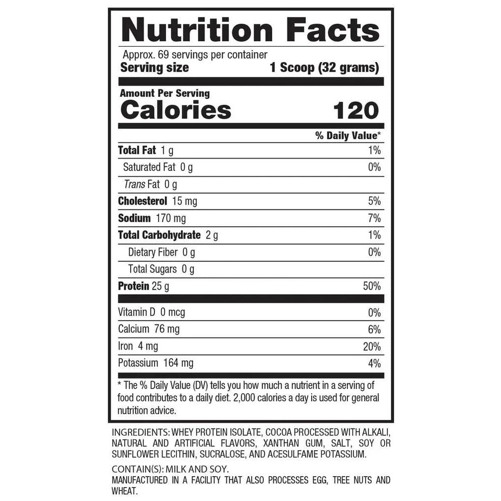 BPI Iso-Hearn, 69 Servings, 25g Protein, 0 Sugar