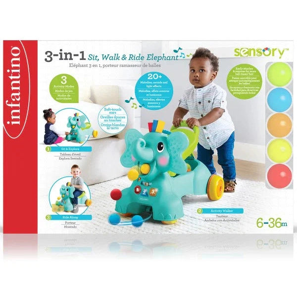 Infantino Senso 3-In-1 Poppin Balls Elephant