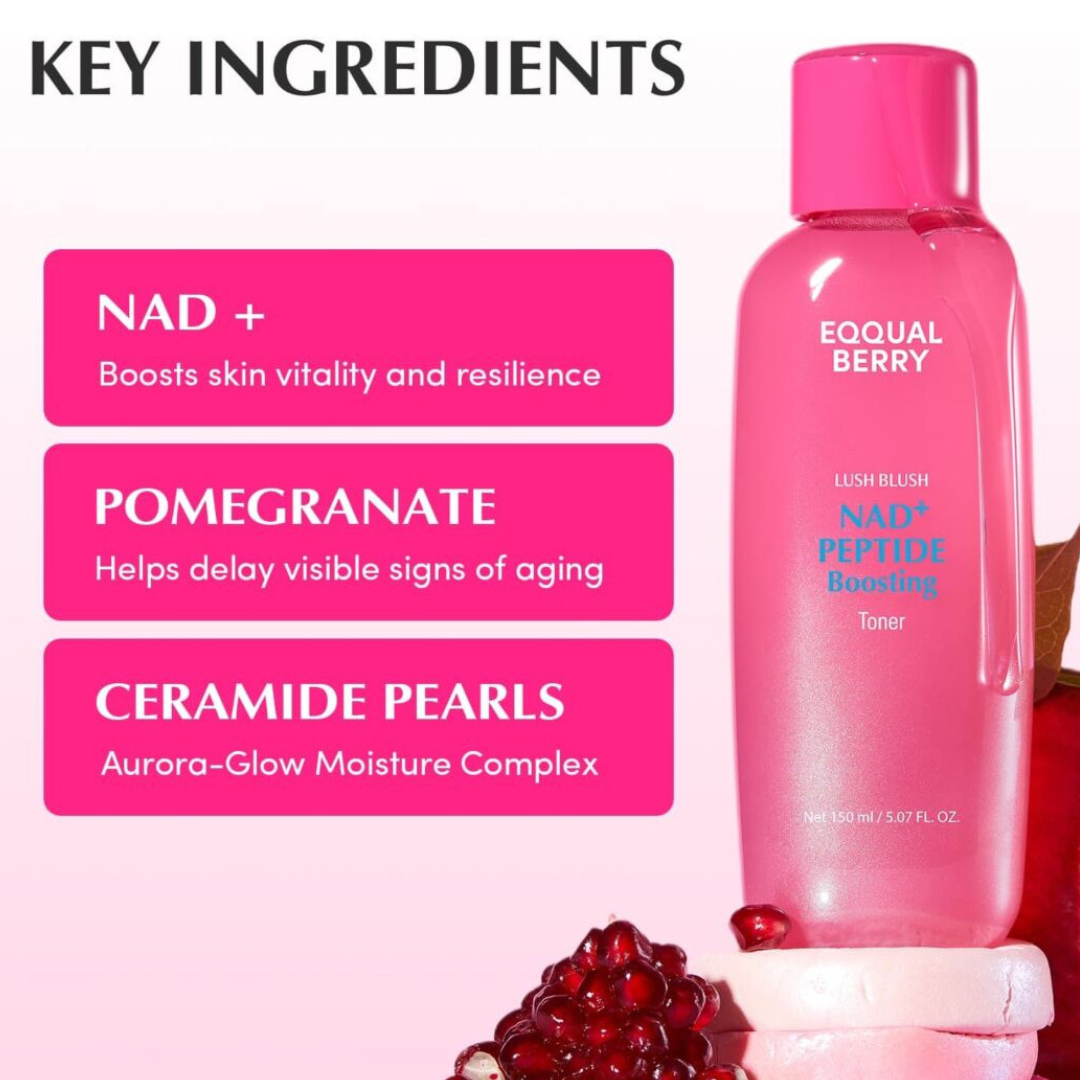 Eqqualberry NAD+ Peptide Boosting Toner
