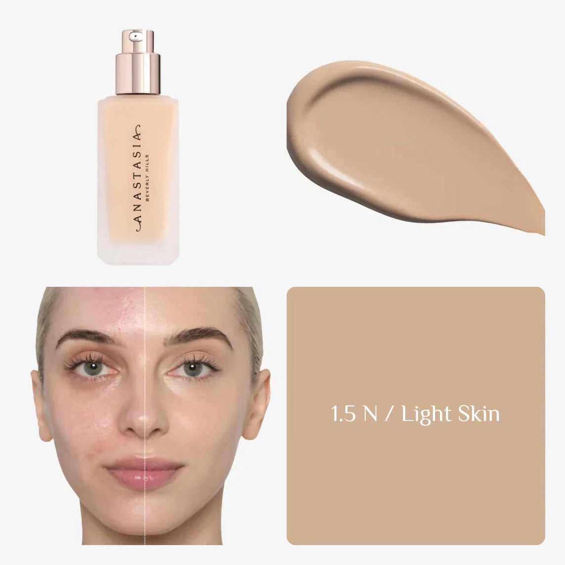 Anastasia beverly hills impeccable foundation 1.5N