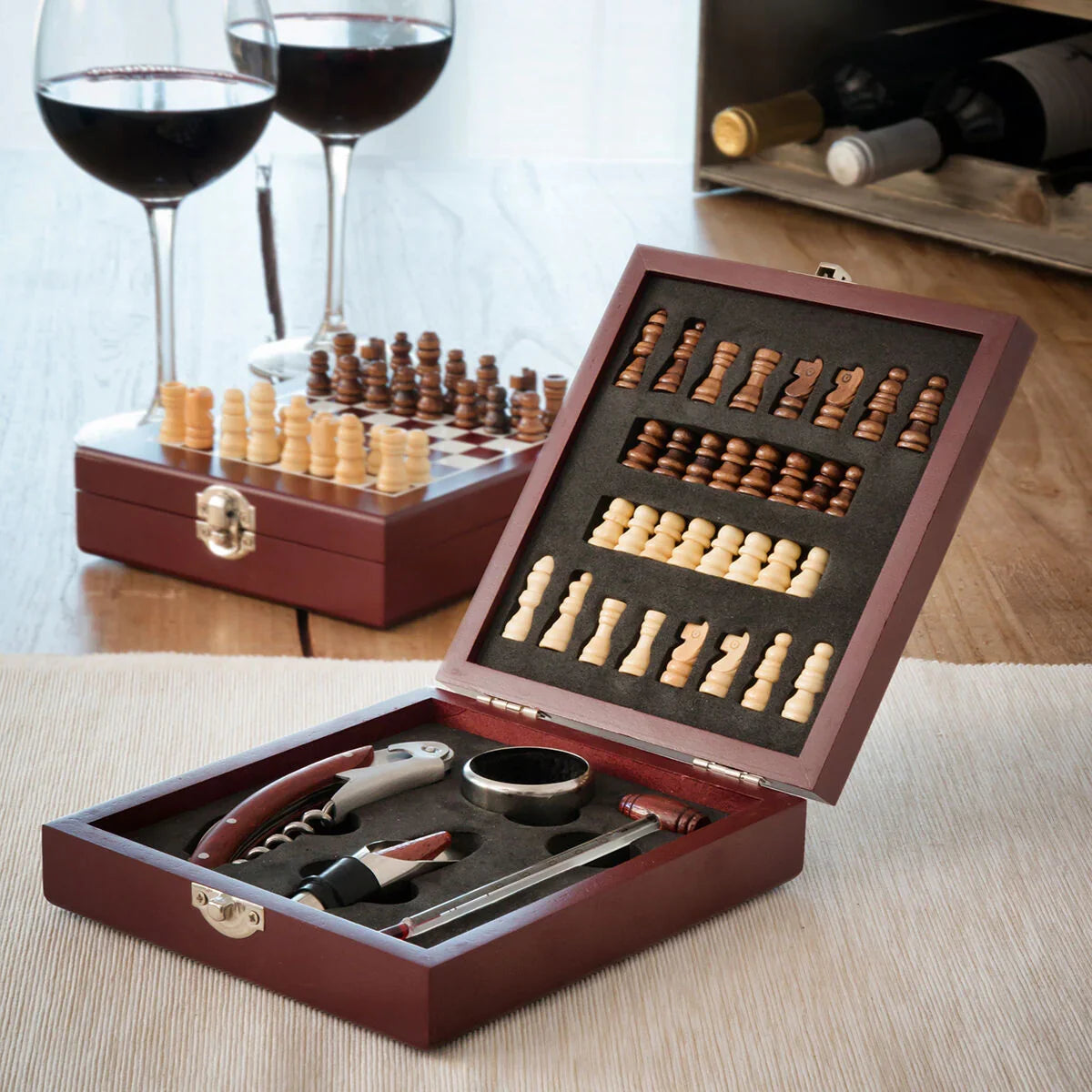 Chess Wine Set 37 Pcs InnovaGoods