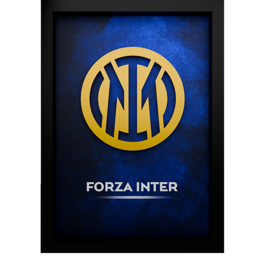 Inter Milan Frame WIth 3D-printed Logo