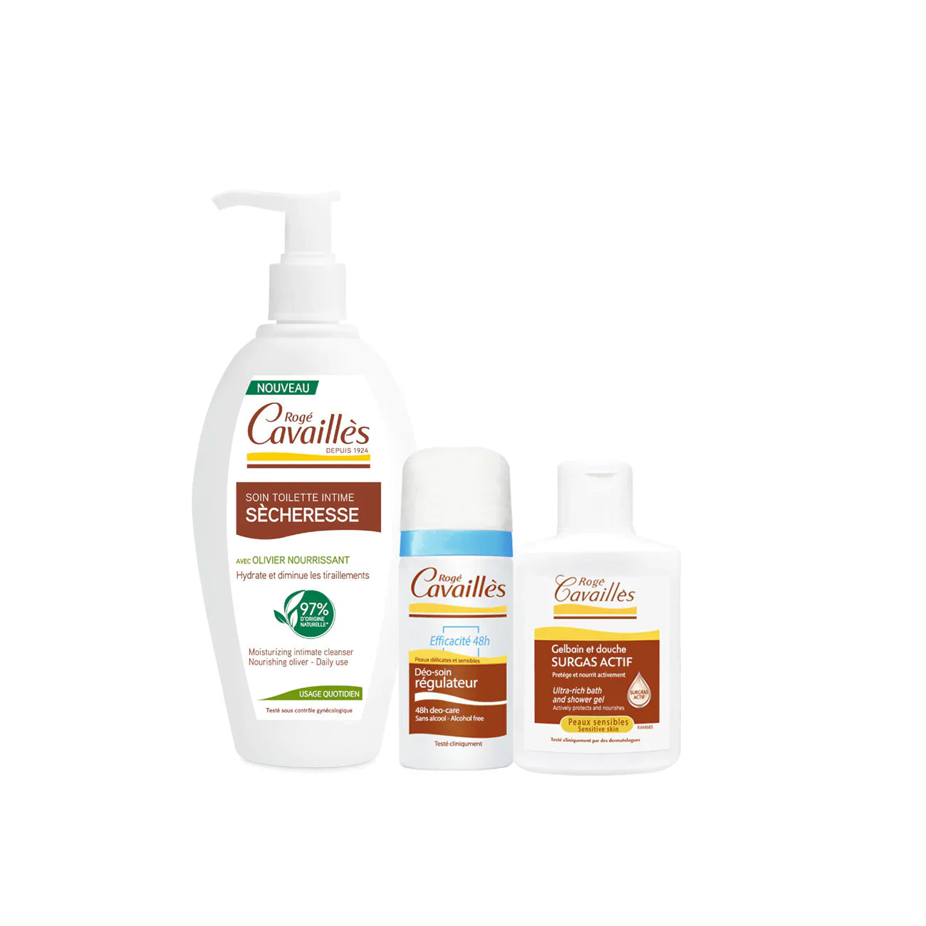 Roge Cavailles Intime Sechresse Set + 2 Travel Size Products For Free - Medaid International