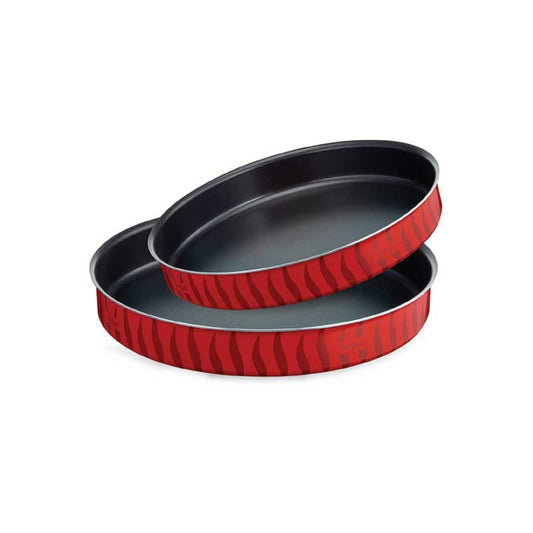 Tefal J5716883 Les Specialistes 34/38 cm Kebbe Oven Dish Set, Red, Aluminium
