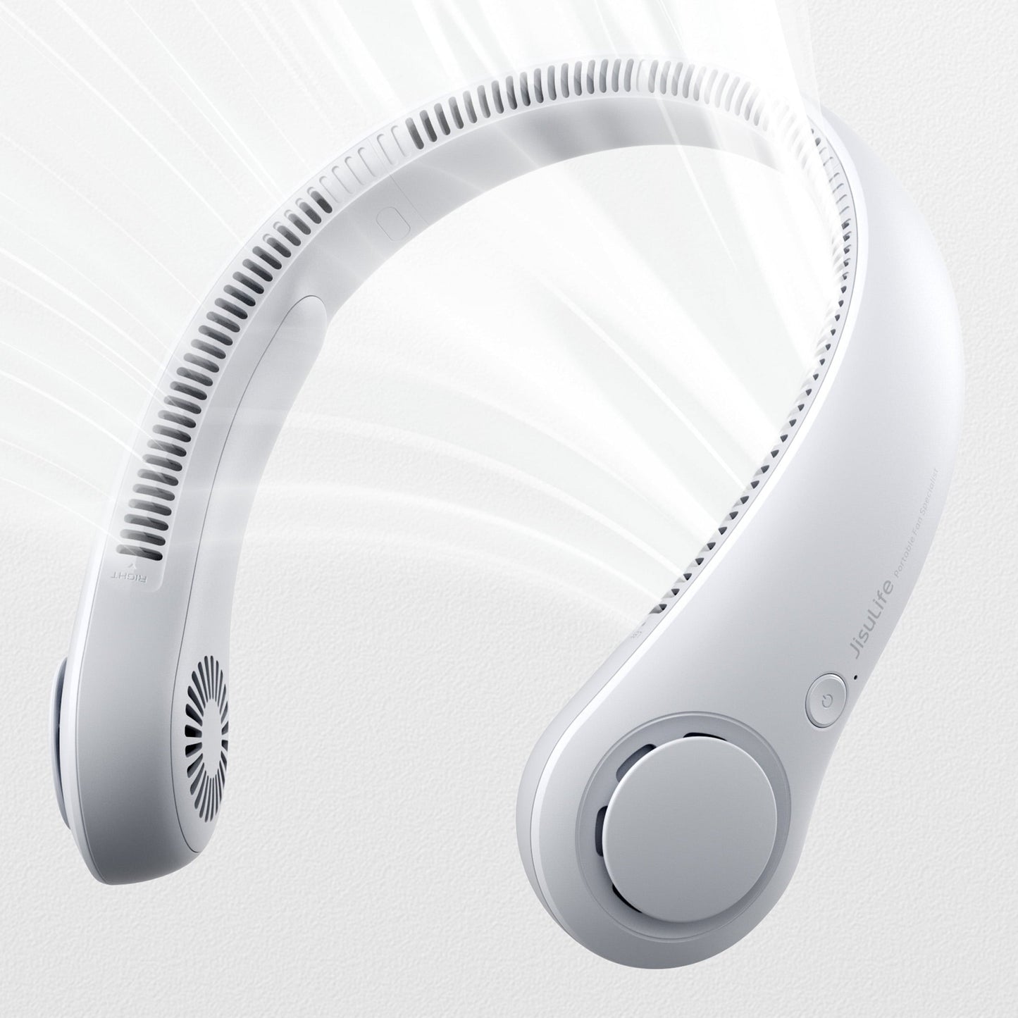 Portable Neck Fan, Hands Free Bladeless Fan, 4000 mAh Battery Operated Wearable Personal Fan, Leafless, Rechargeable, Headphone Design, USB Powered Desk Fan,3 Speeds - Medaid International