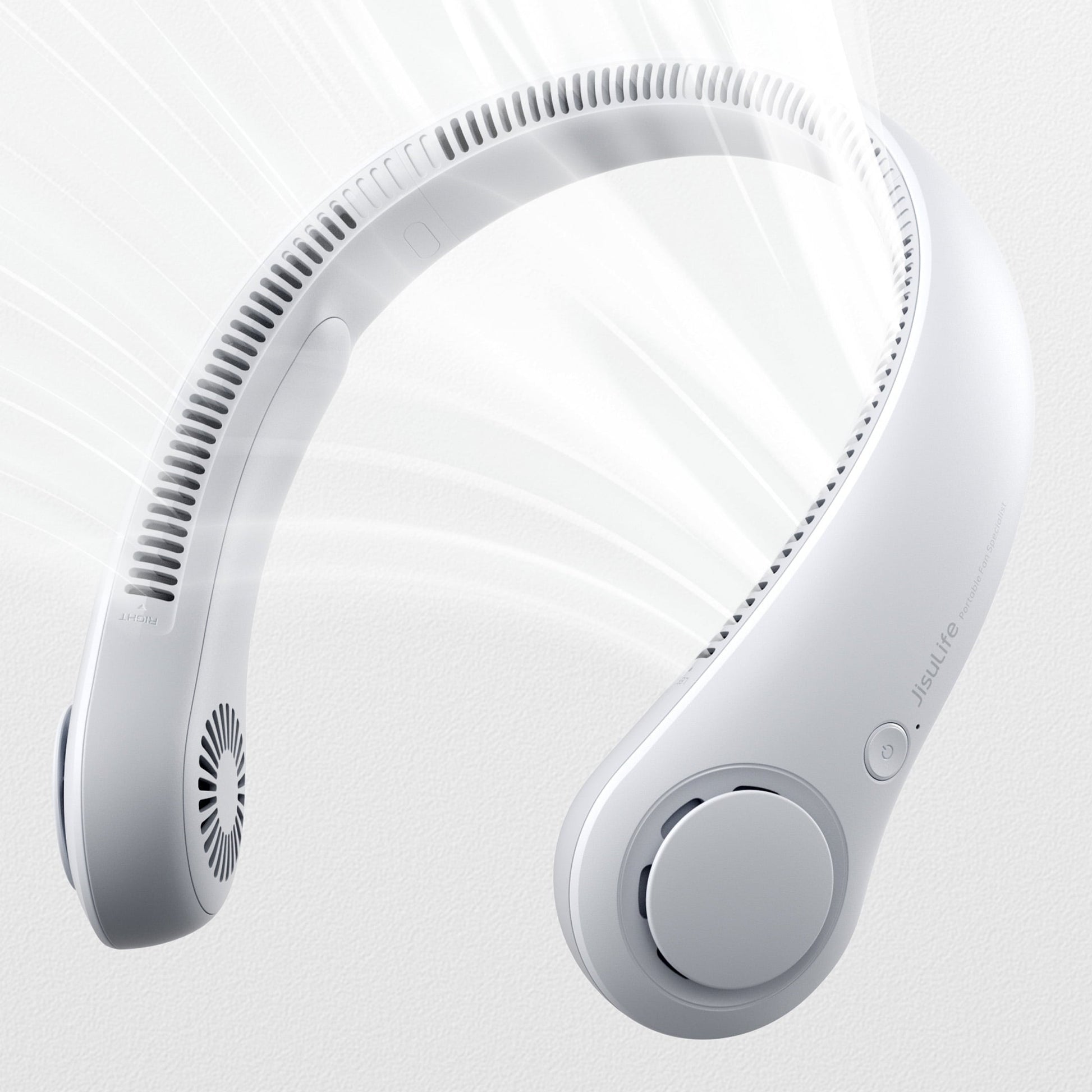 Portable Neck Fan, Hands Free Bladeless Fan, 4000 mAh Battery Operated Wearable Personal Fan, Leafless, Rechargeable, Headphone Design, USB Powered Desk Fan,3 Speeds - Medaid International