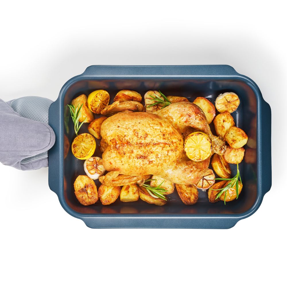 Nest‚Ñ¢ Oven Non-stick Large Blue Roasting Tray - Medaid International