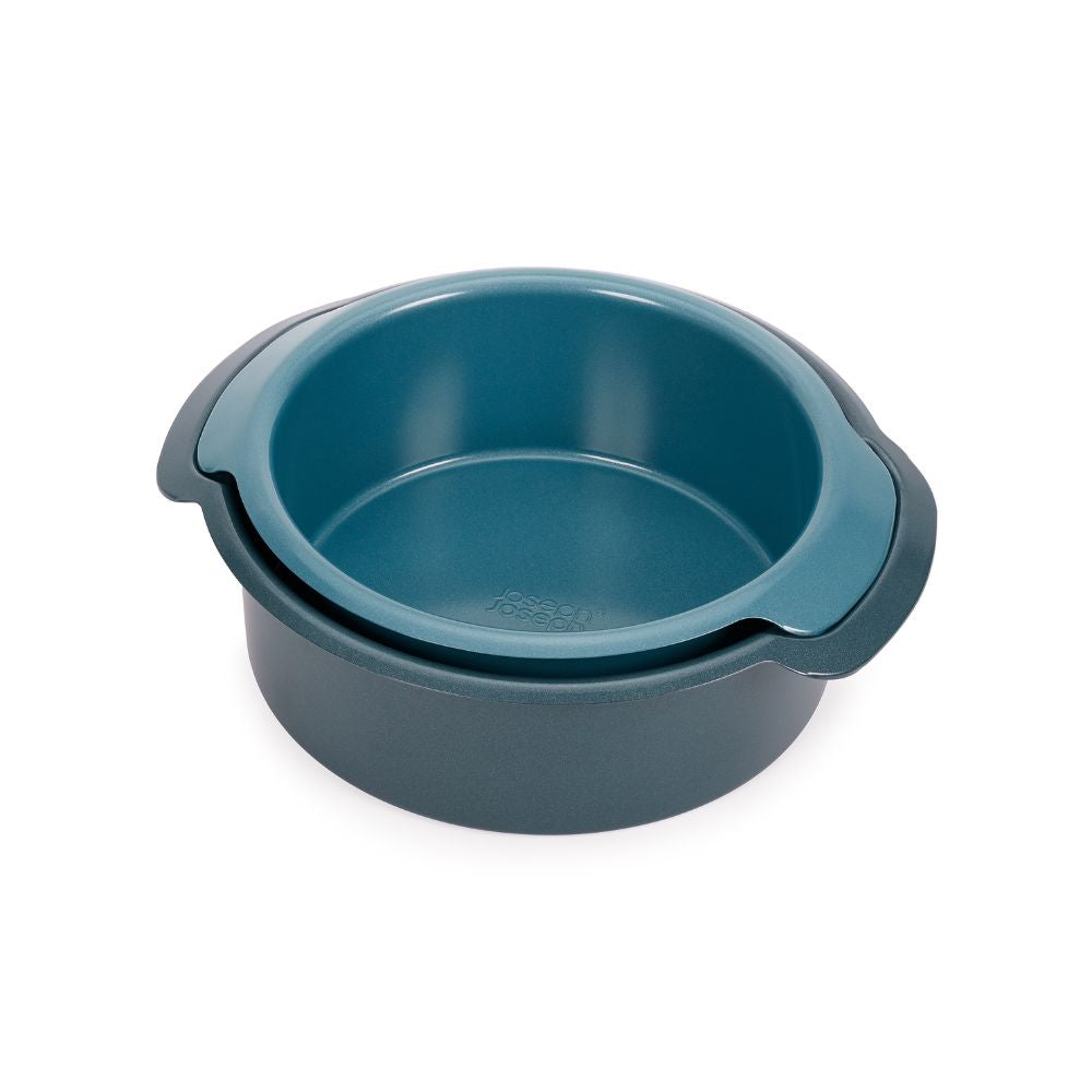 Nest‚Ñ¢ Bake Non-Stick 2-piece Blue Round Cake Tin Set - Medaid International