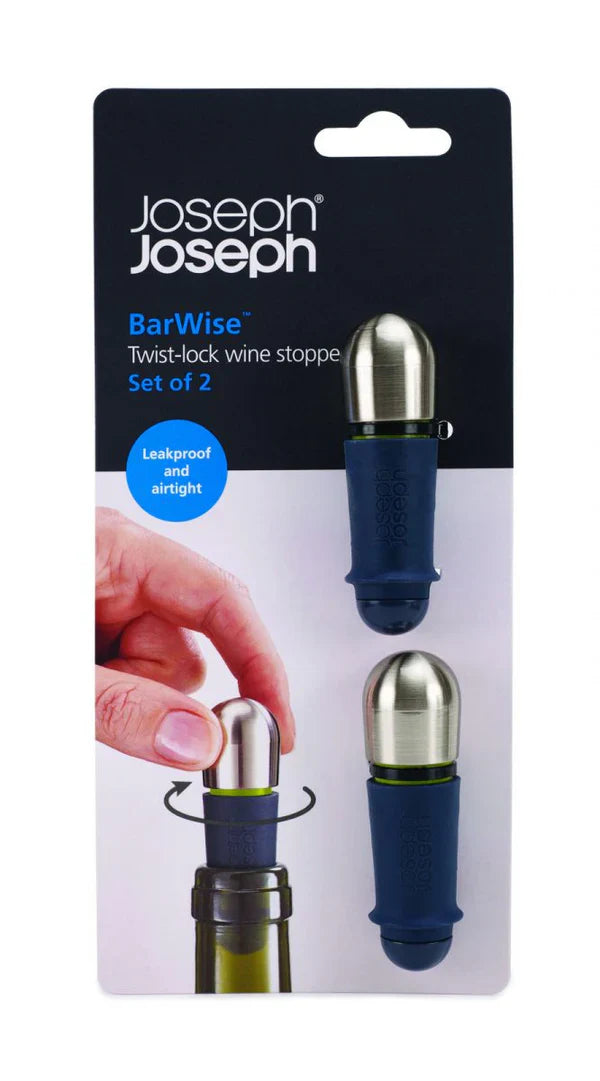 Joseph   Joseph   Barwise   Twist-Lock   Wine   Stoppers   Set   Of   2