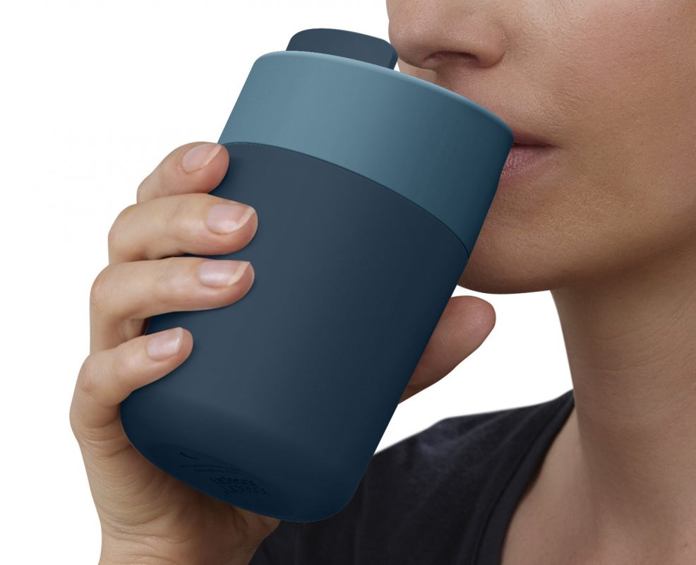 Joseph Joseph Sipp™ Blue Travel Mug with Hygienic Lid 340ml