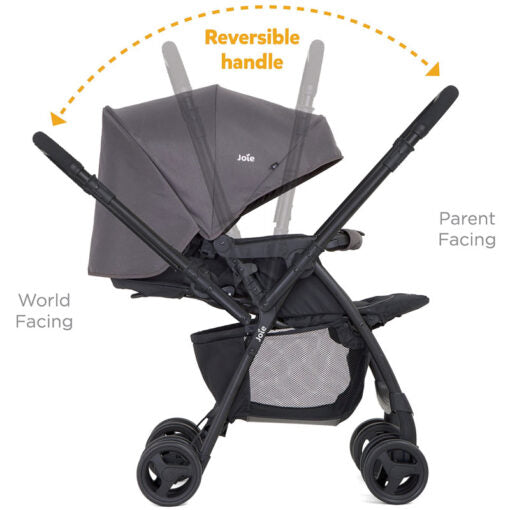 Joie - Mirus Stroller Travel System - Gemm Car Seat - Dark Pewter