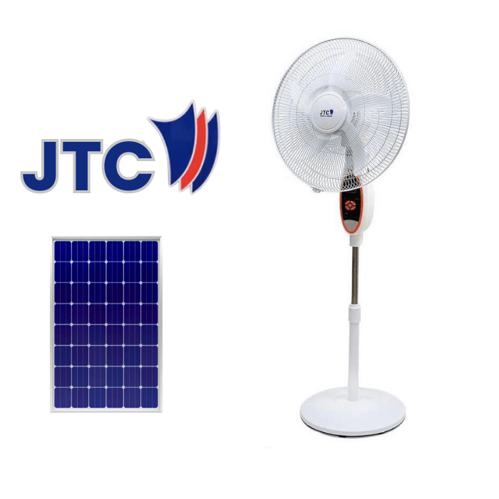 JTC™ Rechargeable Solar Powered Fan | 3-in-1 - Medaid International