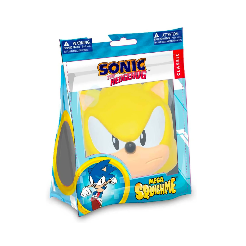 Sonic Classic MEGA SquishMe -Super Sonic - Medaid International
