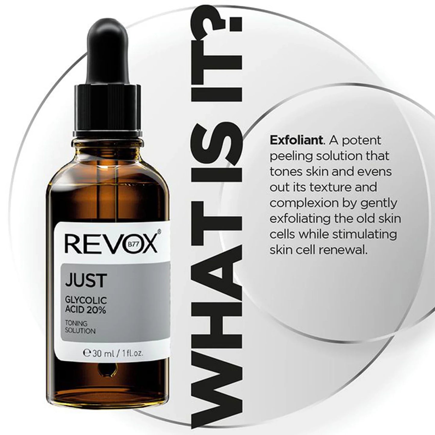 Revox Just Glycolic Acid 20% Toning Solution 30ml