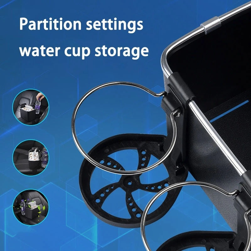 Multi-function Car Storage Box Armrest Organizers Car Interior Stowing Tidying Accessories for Phone Tissue Cup Drink Holder