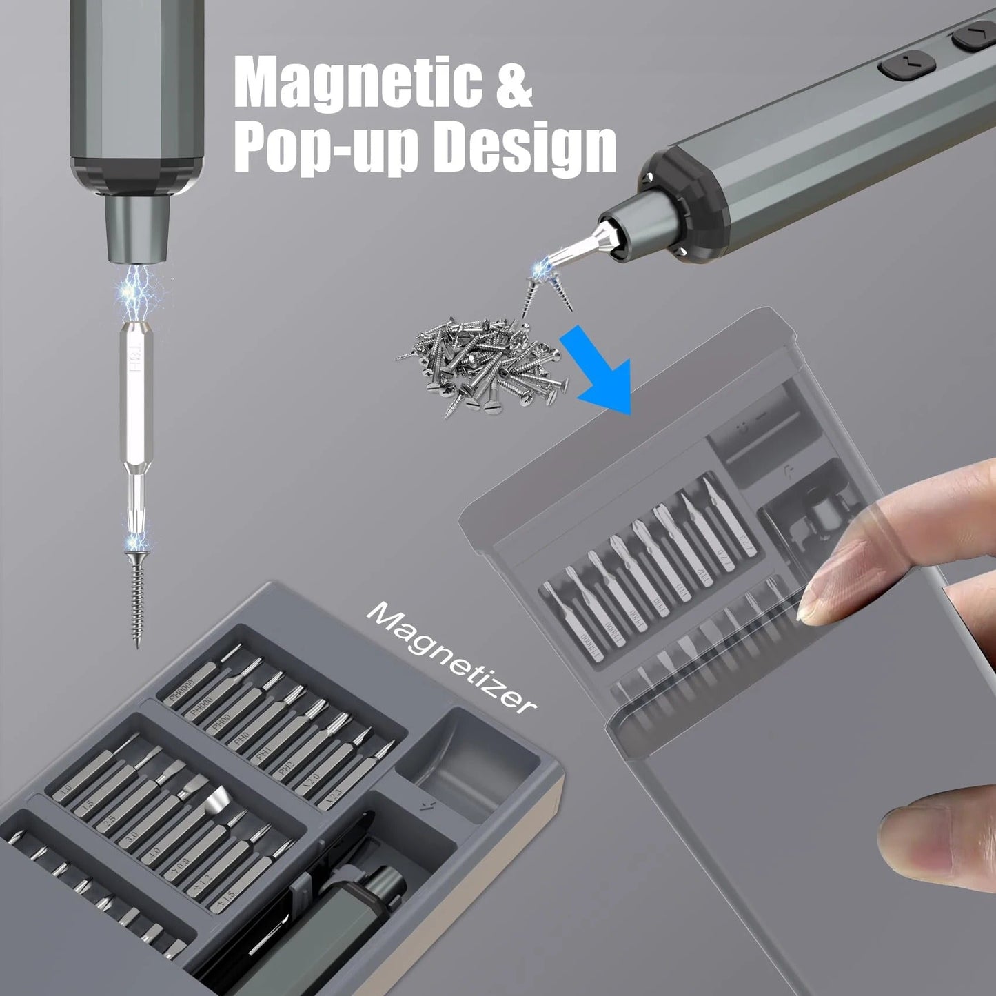Rechargeable 68 in 1 Electric Screwdriver
