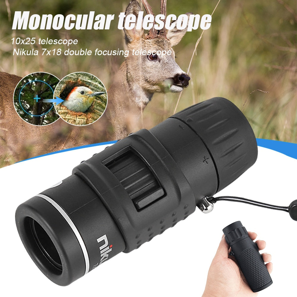 Monocular Telescope 7X18 Fully Coated Optics BAK4 Prisms Mini Monocular With Night Vision For Outdoor Hunting Camping