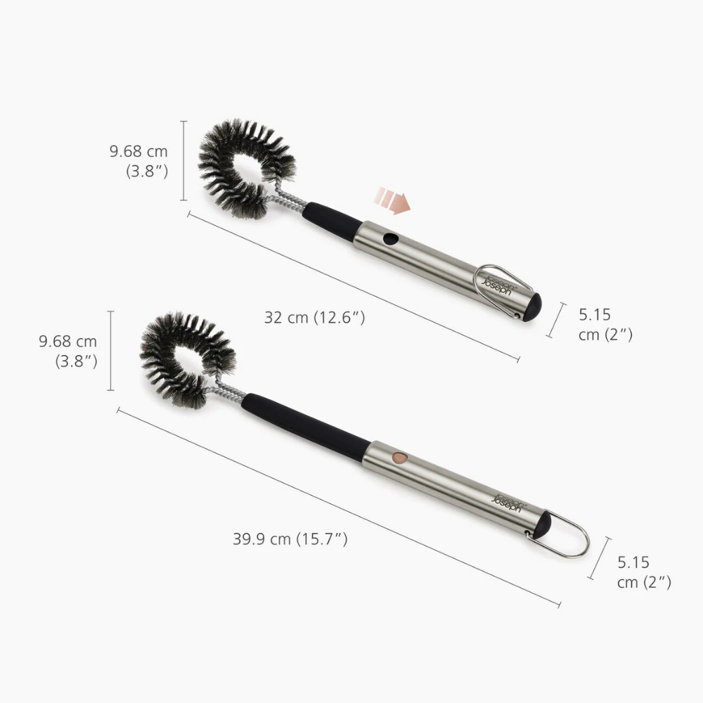 Joseph Joseph GrillOut™ Stainless-Steel BBQ Cleaning Brush with Extending Handle