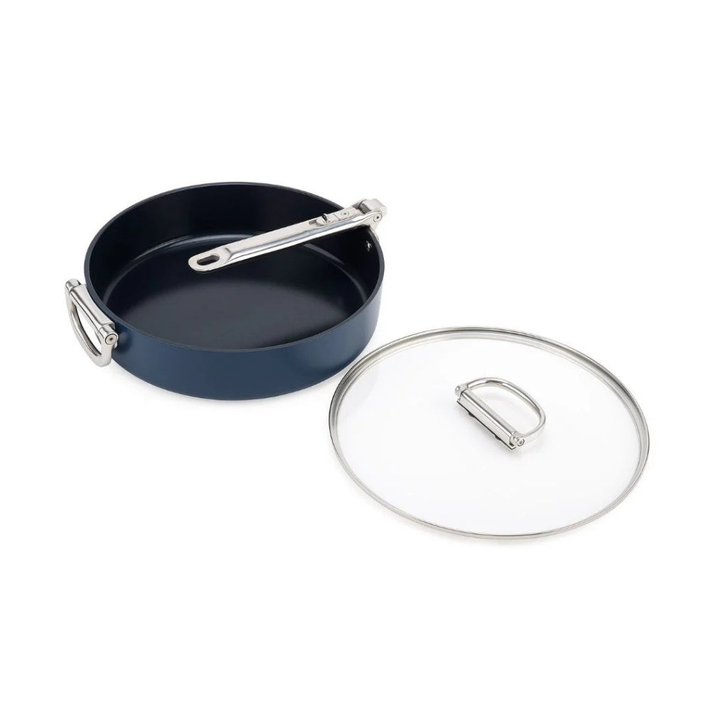 Joseph Joseph Space Folding Handle Ceramic Non-stick 28cm Blue Saute Pan & Lid