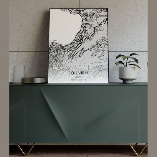 Sook's Jounieh Map Poster