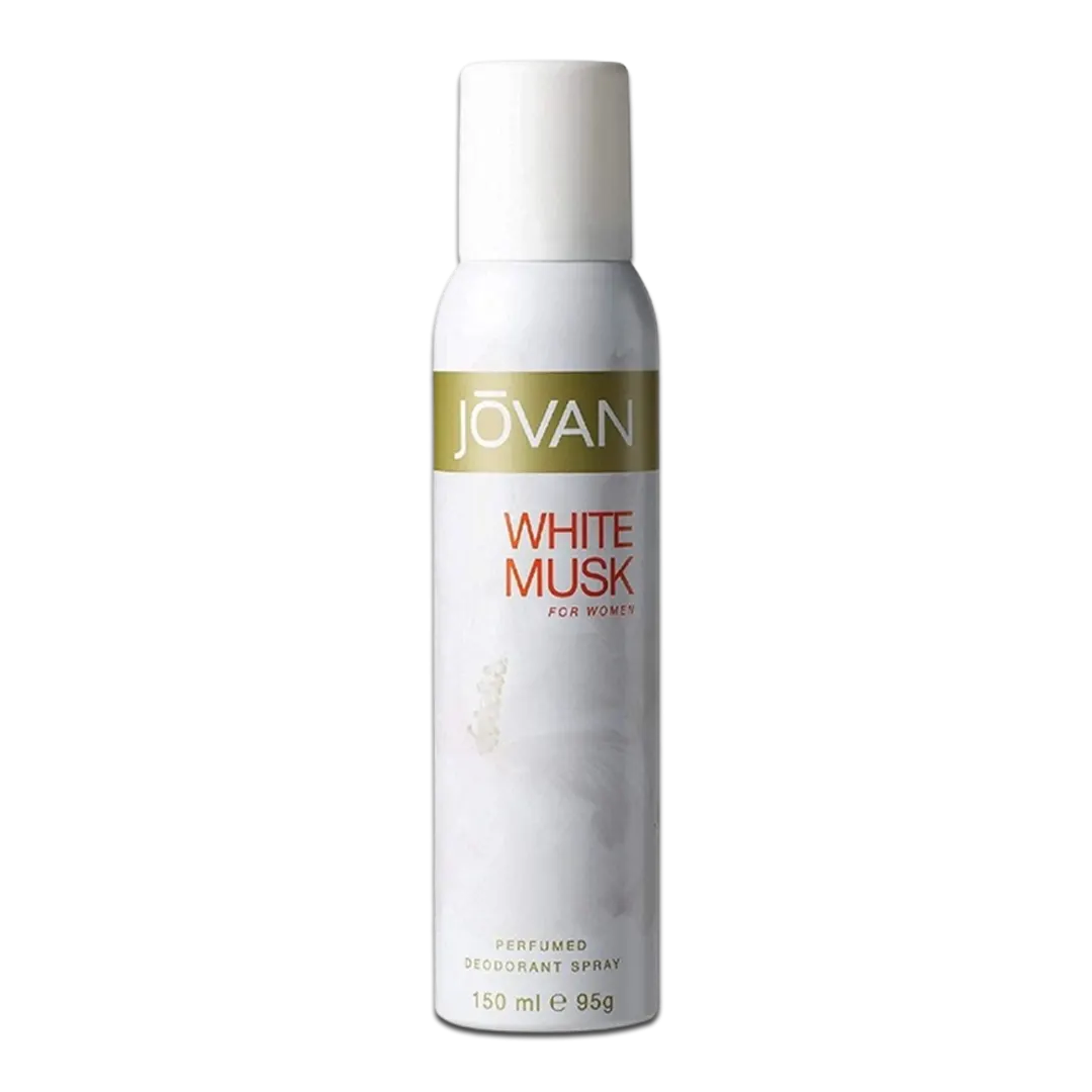 Jovan White Musk Perfumed Deodorant For Women - 150ml - Medaid International